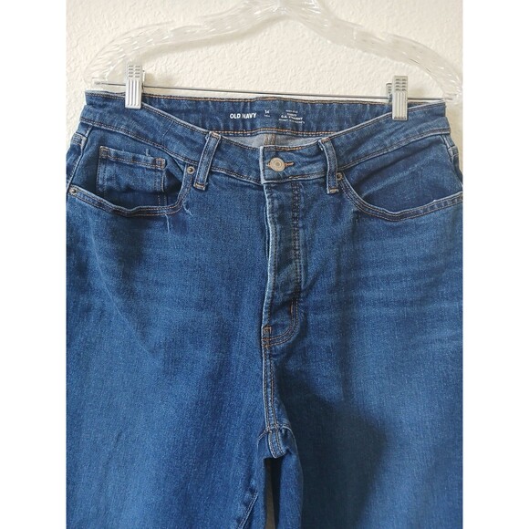Old Navy Women’s Jeans 14 Tall High Rise Curvy O.G Straight Button Fly - Picture 3 of 16